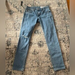 New rag & bone light blue denim jeans